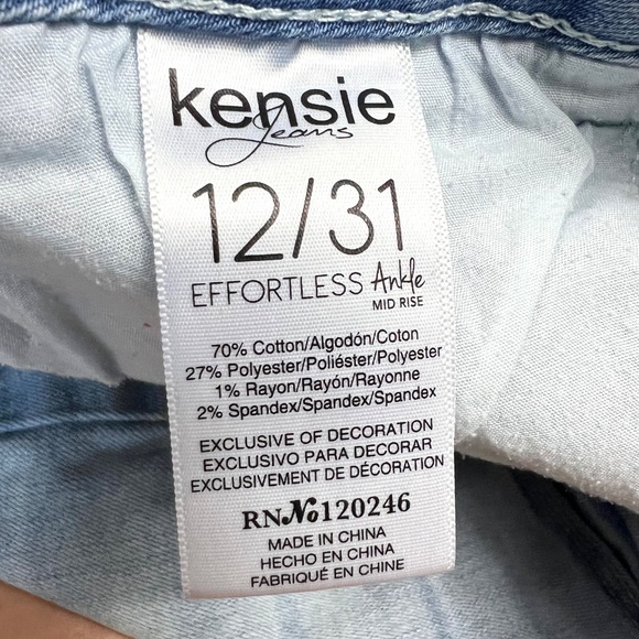 👖|•KENSIE•| Effortless Mid-Rise Skinny Ankle Jeans Size 12/31👖 - Picture 5 of 8